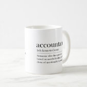 Funny Accountant Definition Geschenk für Buchhalte Kaffeetasse (VorderseiteRechts)