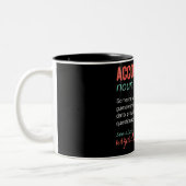 Funny Accountant Definition Zwei-Tone-Kaffee-Tasse Zweifarbige Tasse (Links)