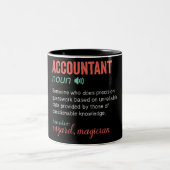 Funny Accountant Definition Zwei-Tone-Kaffee-Tasse Zweifarbige Tasse (Mittel)