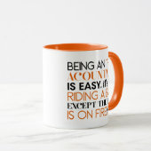 Funny Accountant Gift, ein Buchhalter zu sein, ist Tasse (VorderseiteRechts)