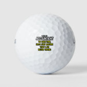 Funny Accountant Gift Ideas Golf Balls Golfball (Vorderseite)