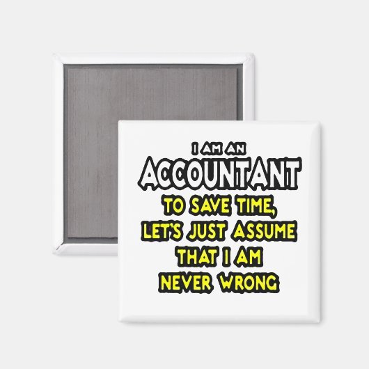 Funny Accountant Gift Ideas Magnet (Vorderseite/Rückseite)
