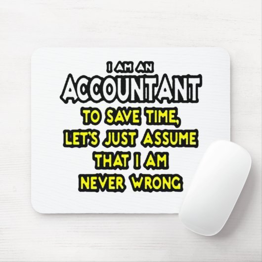 Funny Accountant Gift Ideas Mousepad (Mit Mouse)