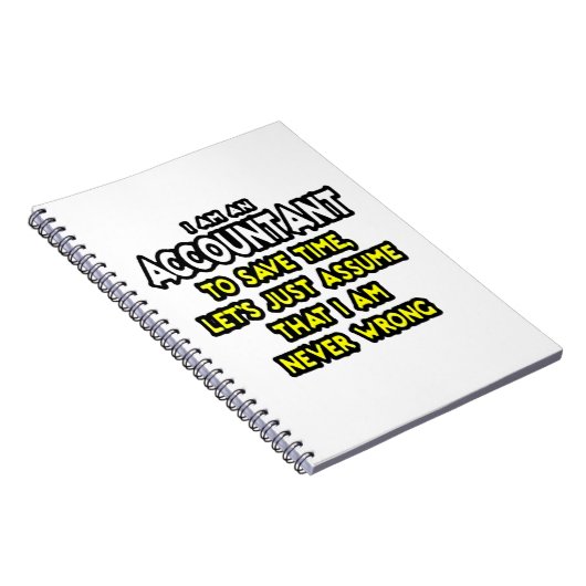 Funny Accountant Gift Ideas Notizblock (Rechte Seite)