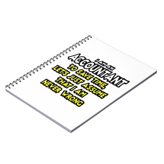 Funny Accountant Gift Ideas Notizblock (Linke Seite)