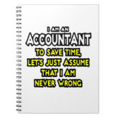 Funny Accountant Gift Ideas Notizblock (Vorderseite)