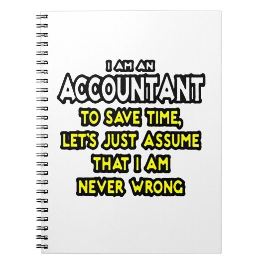 Funny Accountant Gift Ideas Notizblock (Vorderseite)