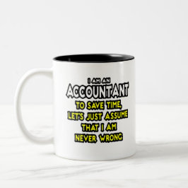 Funny Accountant Gift Ideas Zwei-Tone-Kaffee-Tasse Zweifarbige Tasse