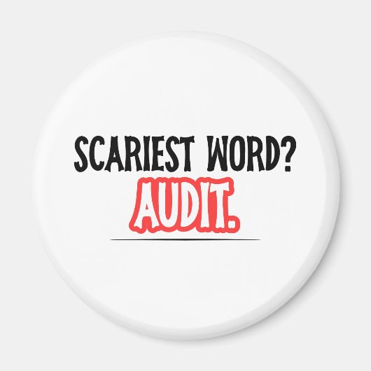 Funny Accountant Halloween - Beängstigendes Wort? Magnet (Vorne)