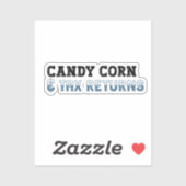 Funny Accountant Halloween - Candy Corn Aufkleber (Blatt)