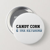 Funny Accountant Halloween - Candy Corn Button (Vorne & Hinten)