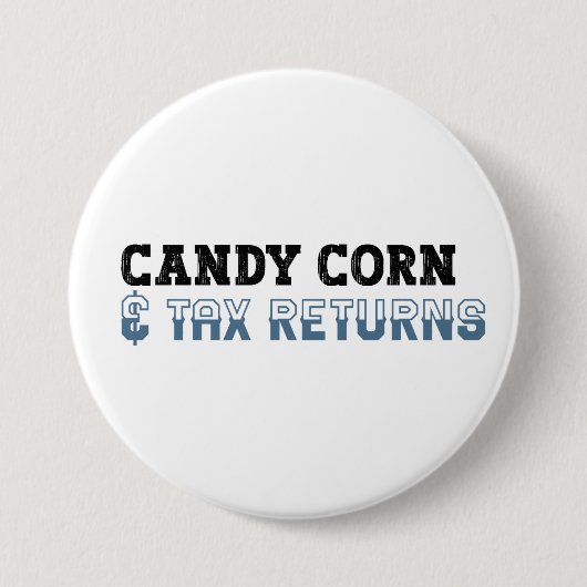 Funny Accountant Halloween - Candy Corn Button (Vorderseite)