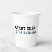 Funny Accountant Halloween - Candy Corn Pappbecher (Rückseite)