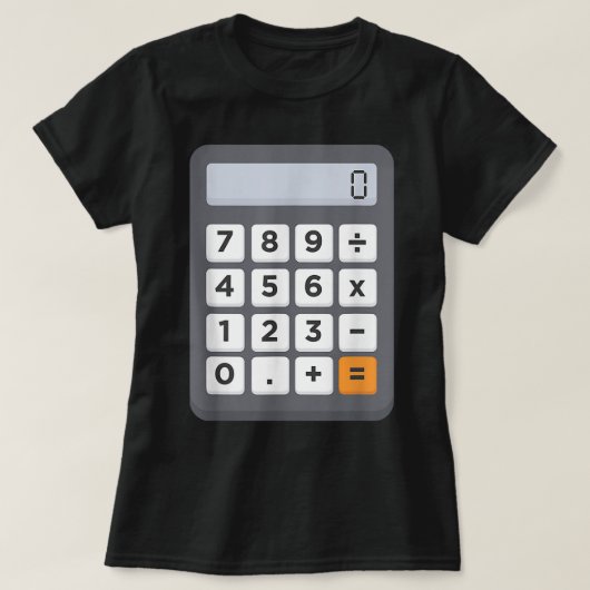 Funny Accountant Halloween Costume Outfit Math Cal T-Shirt (Design vorne)