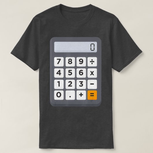 Funny Accountant Halloween Costume Outfit Math Cal T-Shirt (Design vorne)