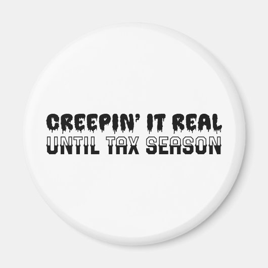 Funny Accountant Halloween - Creepin' It Real Magnet (Vorne)