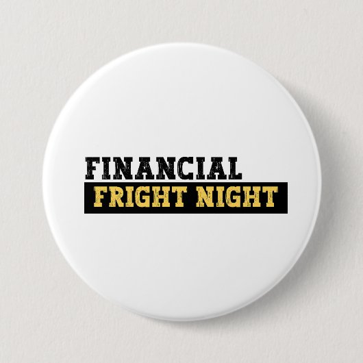 Funny Accountant Halloween - Financial Fright Nigh Button (Vorderseite)