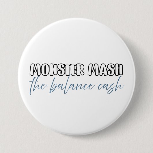 Funny Accountant Halloween - Monster Mash Button (Vorderseite)