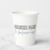 Funny Accountant Halloween - Monster Mash Pappbecher (Rückseite)