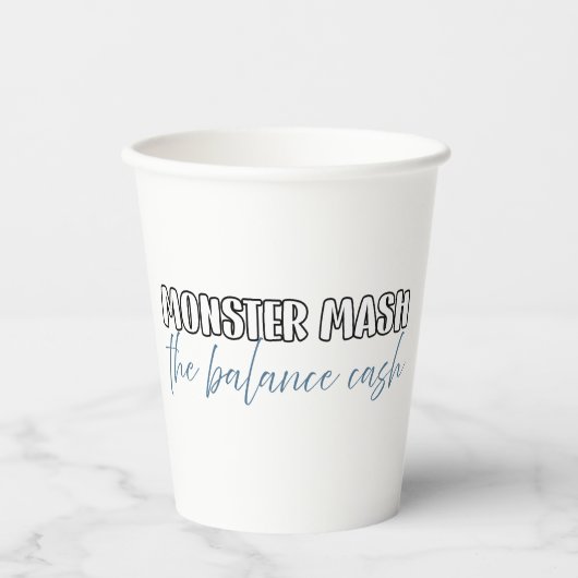 Funny Accountant Halloween - Monster Mash Pappbecher (Vorderseite)