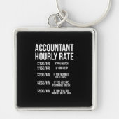 Funny Accountant Hourrate Accounting CPA Spaß Schlüsselanhänger (Vorne)