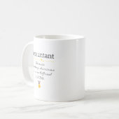 Funny Accountant Job Title Coffee Tasse (Vorderseite Links)