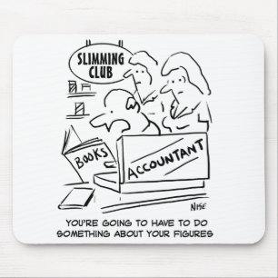Funny Accountant Karos Slimming Club Figures Mousepad