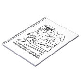 Funny Accountant Karos Slimming Club Figures Notizblock (Linke Seite)