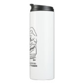 Funny Accountant Karos Slimming Club Figures Thermosbecher (Nach rechts gedreht)