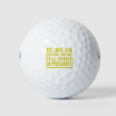 Funny Accountant Pun Golfball (Vorderseite)