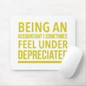 Funny Accountant Pun Mousepad (Mit Mouse)