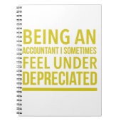 Funny Accountant Pun Notizblock (Vorderseite)