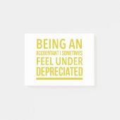 Funny Accountant Pun Post-it Klebezettel (Vorderseite)