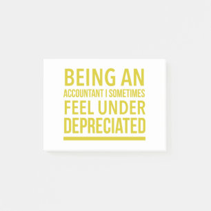 Funny Accountant Pun Post-it Klebezettel