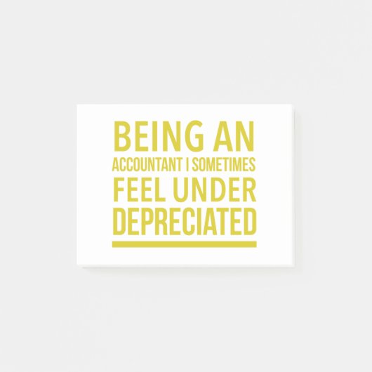Funny Accountant Pun Post-it Klebezettel (Vorderseite)