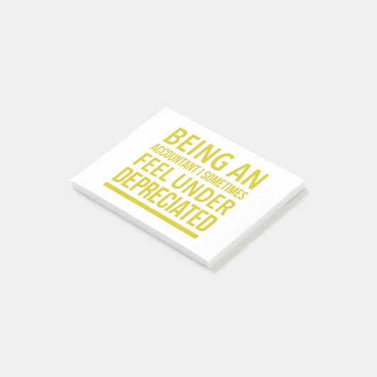 Funny Accountant Pun Post-it Klebezettel (angewinkelt)