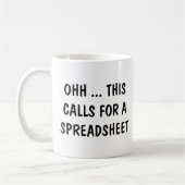 Funny Accountant Redewendungen Funny Spreadsheet Q Kaffeetasse (Links)