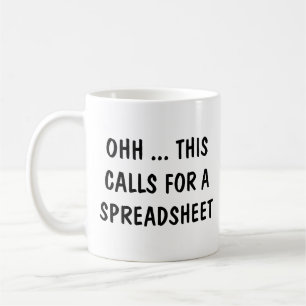 Funny Accountant Redewendungen Funny Spreadsheet Q Kaffeetasse