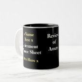 Funny Accountant Retirement Geschenk Idee Name hin Zweifarbige Tasse (Vorderseite Links)