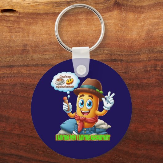 Funny Accountant Schlüsselanhänger (Vorderseite)