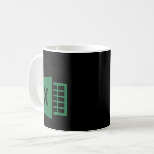 Funny Accountant Spreadsheet Freak in Sheets Kaffeetasse (Vorderseite Links)