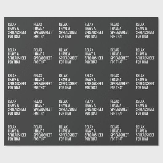 Funny Accountant Spreadsheet Join Accounting Geschenkpapier (Flach)