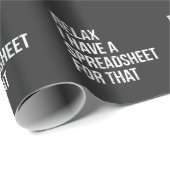 Funny Accountant Spreadsheet Join Accounting Geschenkpapier (Rolleneckpunkt)
