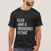Funny Accountant Spreadsheet Join Accounting T-Shirt (Vorderseite)