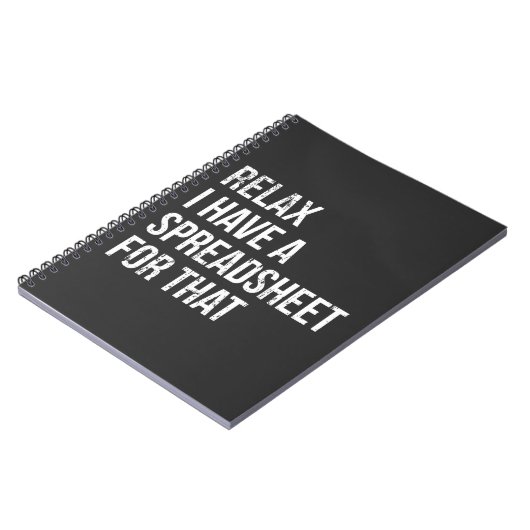 Funny Accountant-Tabellenkalkulation Notizblock (Linke Seite)