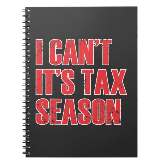 Funny Accountant Tax Season Quote Accounting Notizblock (Vorderseite)