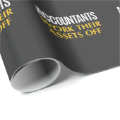 Funny Accountant work Asset Accounting Spaß Geschenkpapier (Rolleneckpunkt)