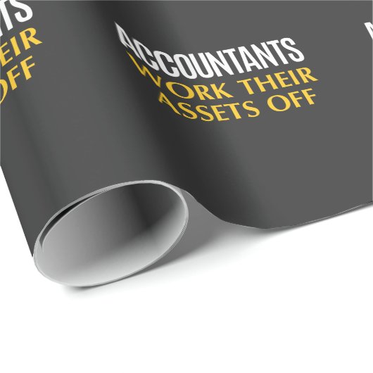 Funny Accountant work Asset Accounting Spaß Geschenkpapier (Rolleneckpunkt)
