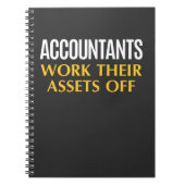 Funny Accountant work Asset Accounting Spaß Notizblock (Vorderseite)