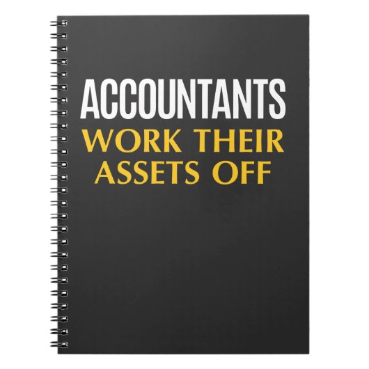 Funny Accountant work Asset Accounting Spaß Notizblock (Vorderseite)